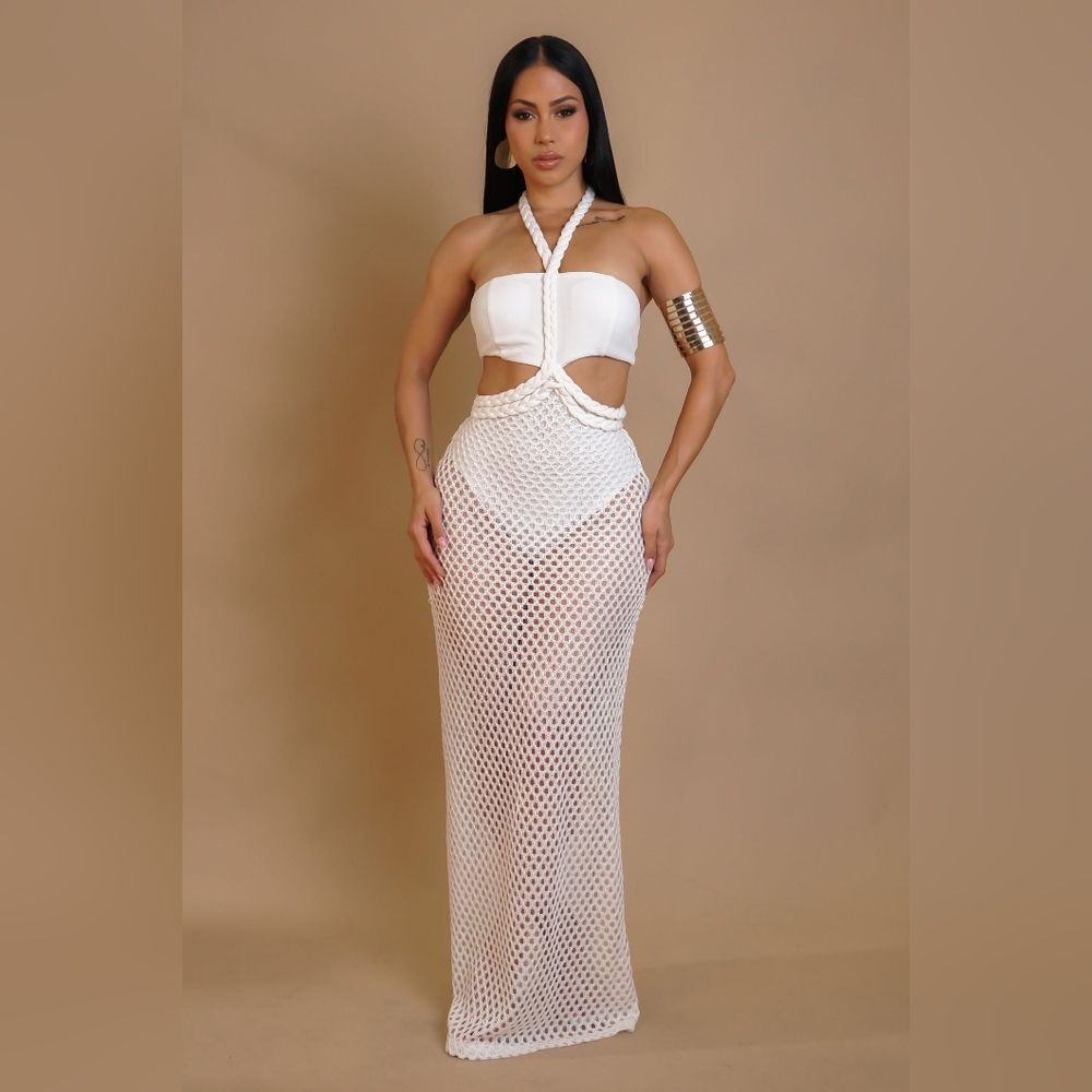 Resort Wear Beachside Swimwear Maxi Dress